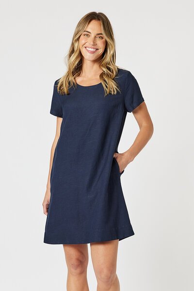 Gordon Smith Lino Stitch Dress-shop-by-label-Hello Cyril.