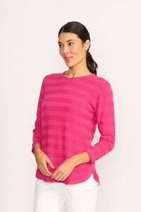 Foil Stripe Scoop Jumper