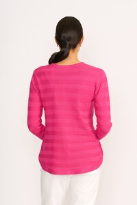 Foil Stripe Scoop Jumper