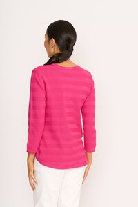 Foil Stripe Scoop Jumper