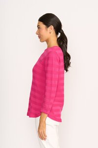 Foil Stripe Scoop Jumper