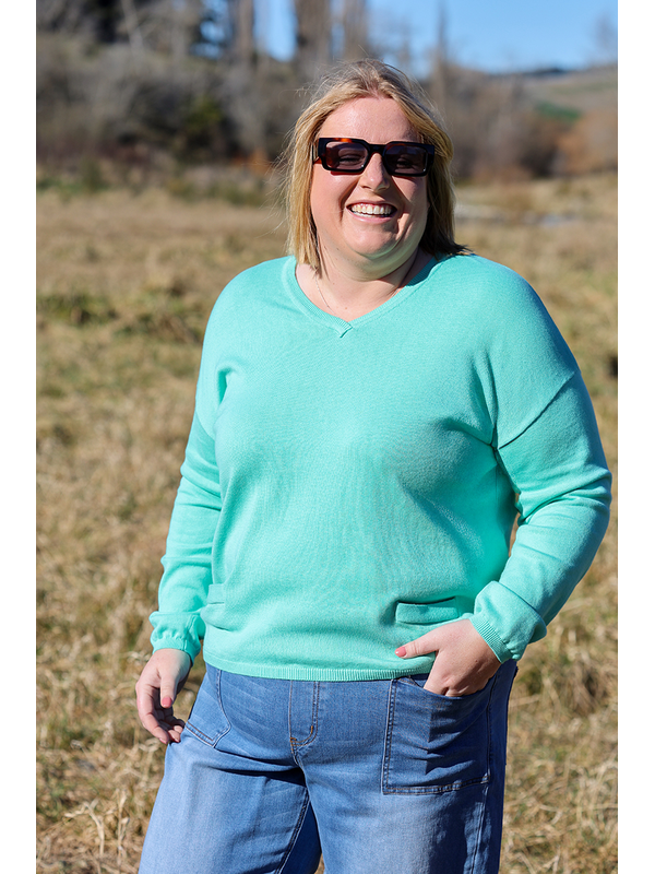 Foil Easy Fit V Sweater