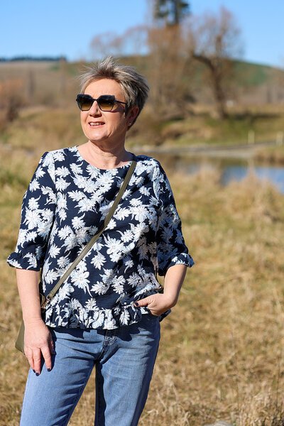 Foil Scoop Hem Top-shop-by-label-Hello Cyril.