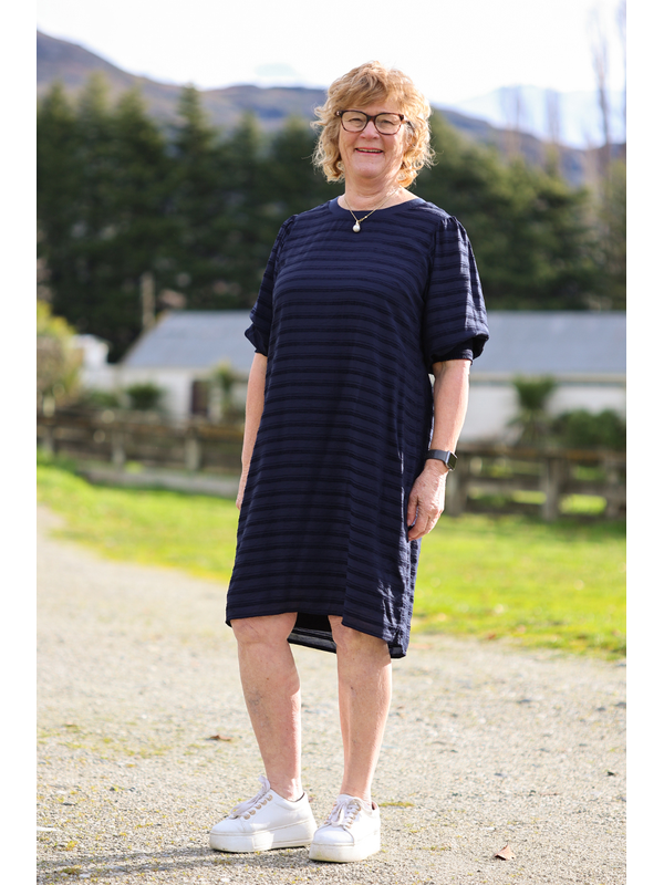 Preen For Shirr Stripe Dress