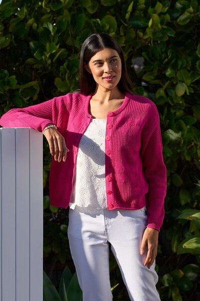 Foil Bunch Of Bows Cardigan-lives-Hello Cyril.