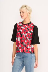 Memo Combo Elbow Sleeve Top