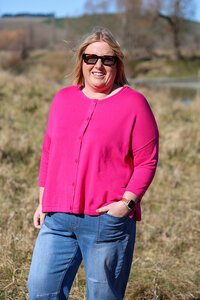 Foil Relaxed Cardigan