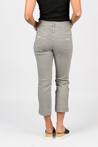 Vassalli Slim 7-8 Bengaline Pull On Pant - Mini Check