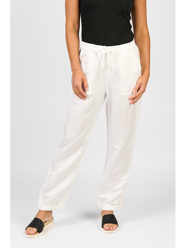 Vassalli Slim Ankle Grazer Elastic Waist Pant