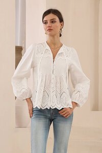 Iris Maxi Broderie Anglaise Blouse