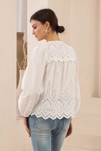 Iris Maxi Broderie Anglaise Blouse
