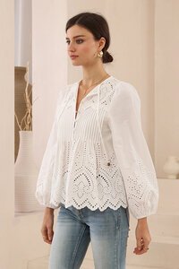 Iris Maxi Broderie Anglaise Blouse