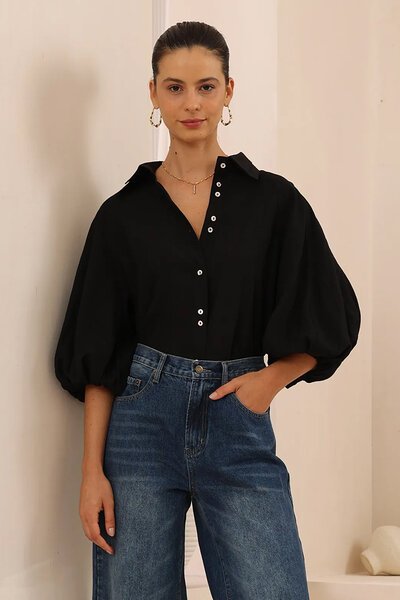 Iris Maxi Double Collar SS Shirt-hc-new-Hello Cyril.