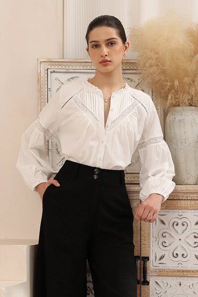 Iris Maxi Boho Lace Panel Blouse-hc-new-Hello Cyril.