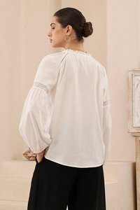 Iris Maxi Boho Lace Panel Blouse