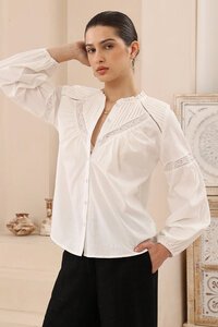 Iris Maxi Boho Lace Panel Blouse