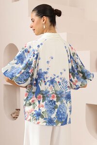 Iris Maxi Floral Botanical Blouse