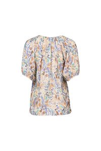 Vassalli V Neck Top With Floaty Sleeve - Amalfi