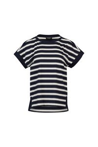 Vassalli Stepped Hem Stripe Top