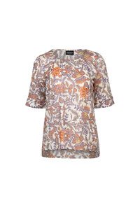 Vassalli Round Neck Elbow Sleeve Top - Tuscany