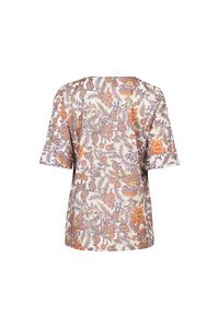 Vassalli Round Neck Elbow Sleeve Top - Tuscany