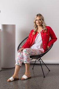 Vassalli Tencel Jacket With Frill Hem