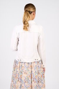 Vassalli Linen Viscose Frayed Seams Jacket