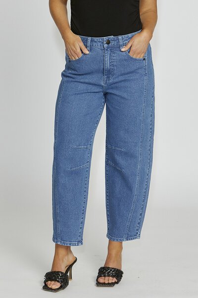 New London Truro Barrel Jean-striped-shirt-Hello Cyril.