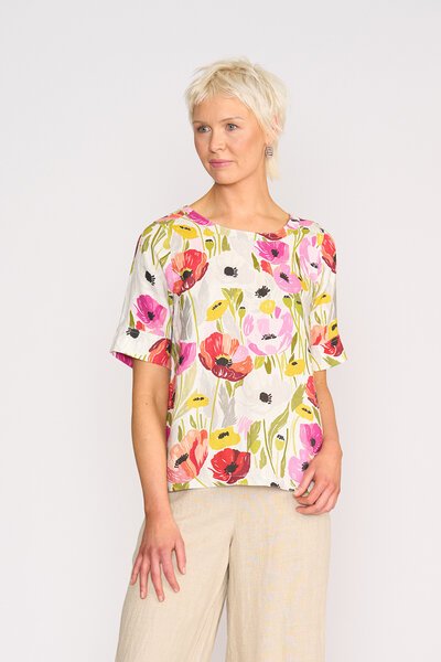Foil Pleat Back Top-lives-Hello Cyril.
