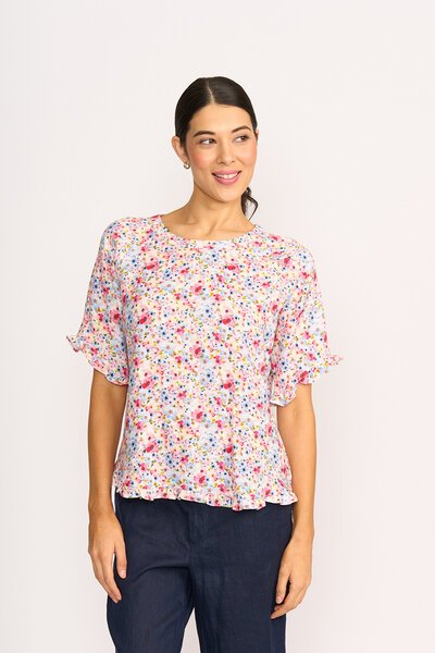 Preen Ruffles & Scoop Hem Top-lives-Hello Cyril.