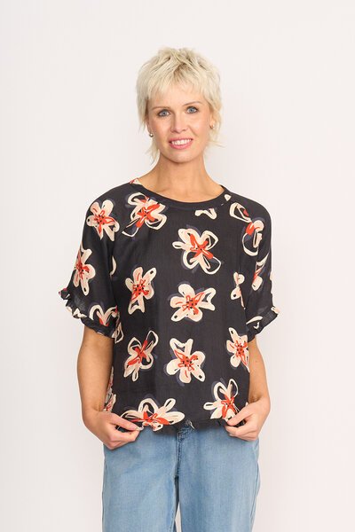 Preen Ruffles & Scoop Hem Top-lives-Hello Cyril.