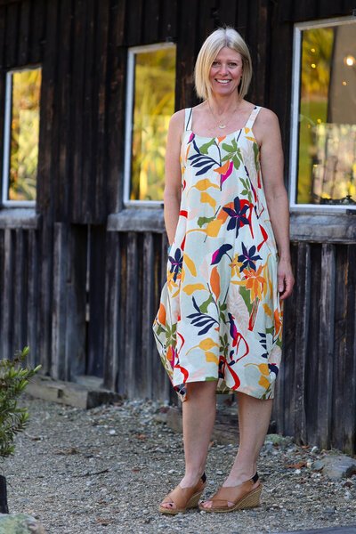 Foil Adjustable Straps Dress-lives-Hello Cyril.