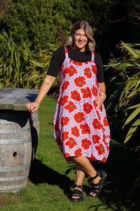 Foil Adjustable Straps Dress