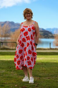 Foil Adjustable Straps Dress