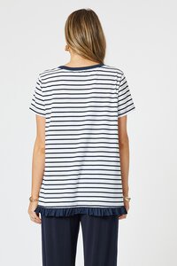 Clarity Stripe Frill Me Tee