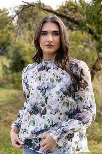 Seeking Lola Notting Hill Water Bloom L/S Top