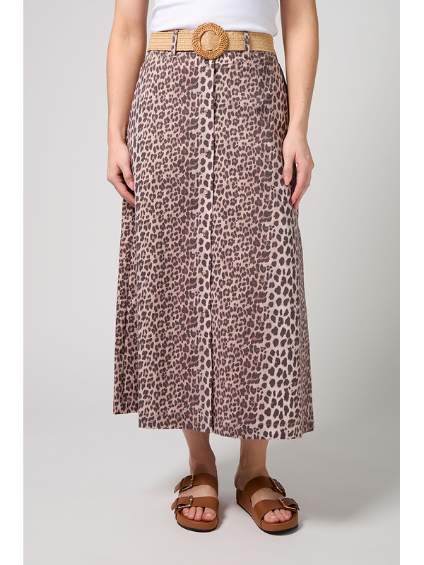 Stella + Gemma Kate Leopard Skirt