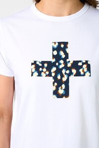 Stella + Gemma Ace Leopard Cross Tee