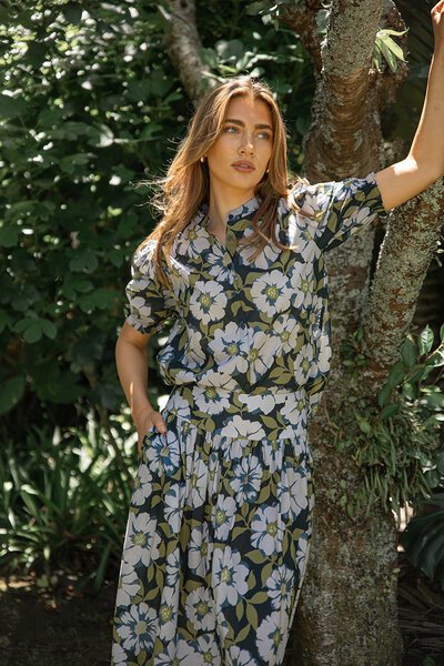 Stella + Gemma Bex Nightfall in Giverny Blouse-nightfall-in-giverny-pattern-Hello Cyril.