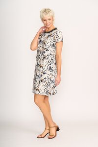 Foil A-Line Dress