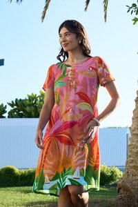 Foil Swing Back Dress