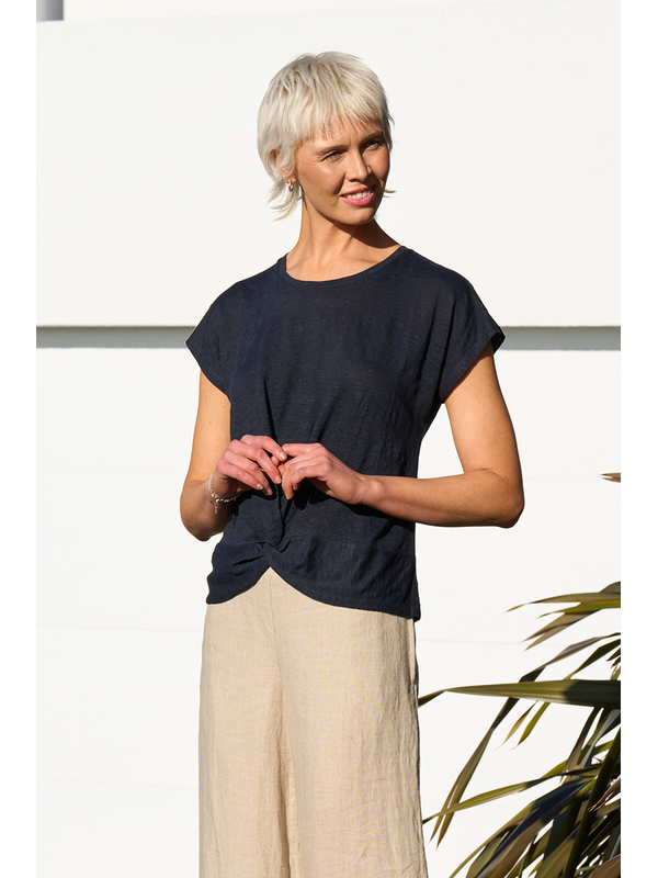 Foil Plain Do The Twist Top