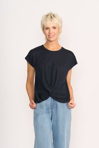 Foil Plain Do The Twist Top