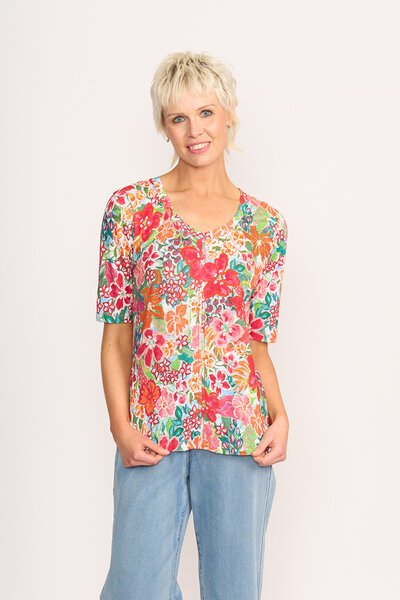 Foil Print Leading Lady Top-lives-Hello Cyril.