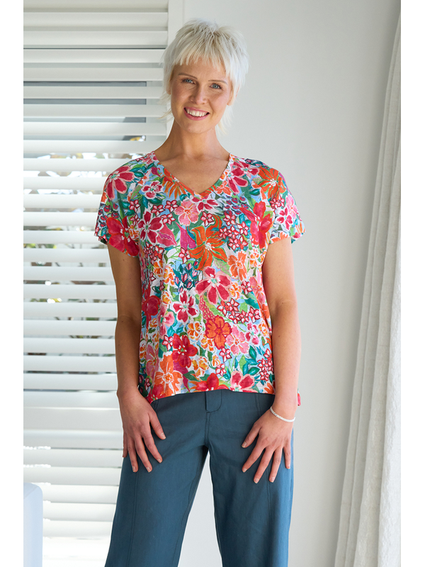 Foil Print Sew Cute Top