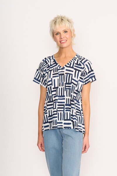 Foil Print Sew Cute Top-shop-by-label-Hello Cyril.