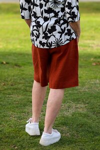 Preen Panel Lines Shorts