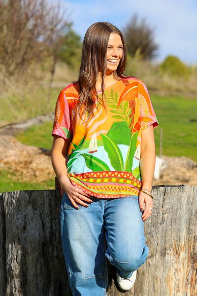 Foil Pleat Back & Contrast Top-shop-by-label-Hello Cyril.