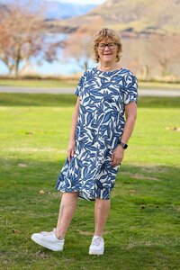 Foil Swing Back Dress