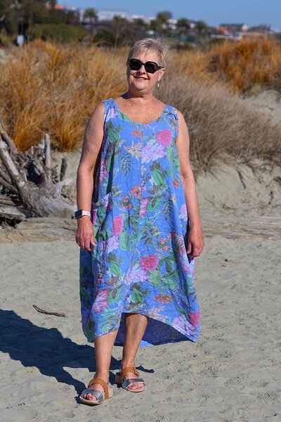Puro Lino Sleeveless Floral Dress-puro-lino-Hello Cyril.